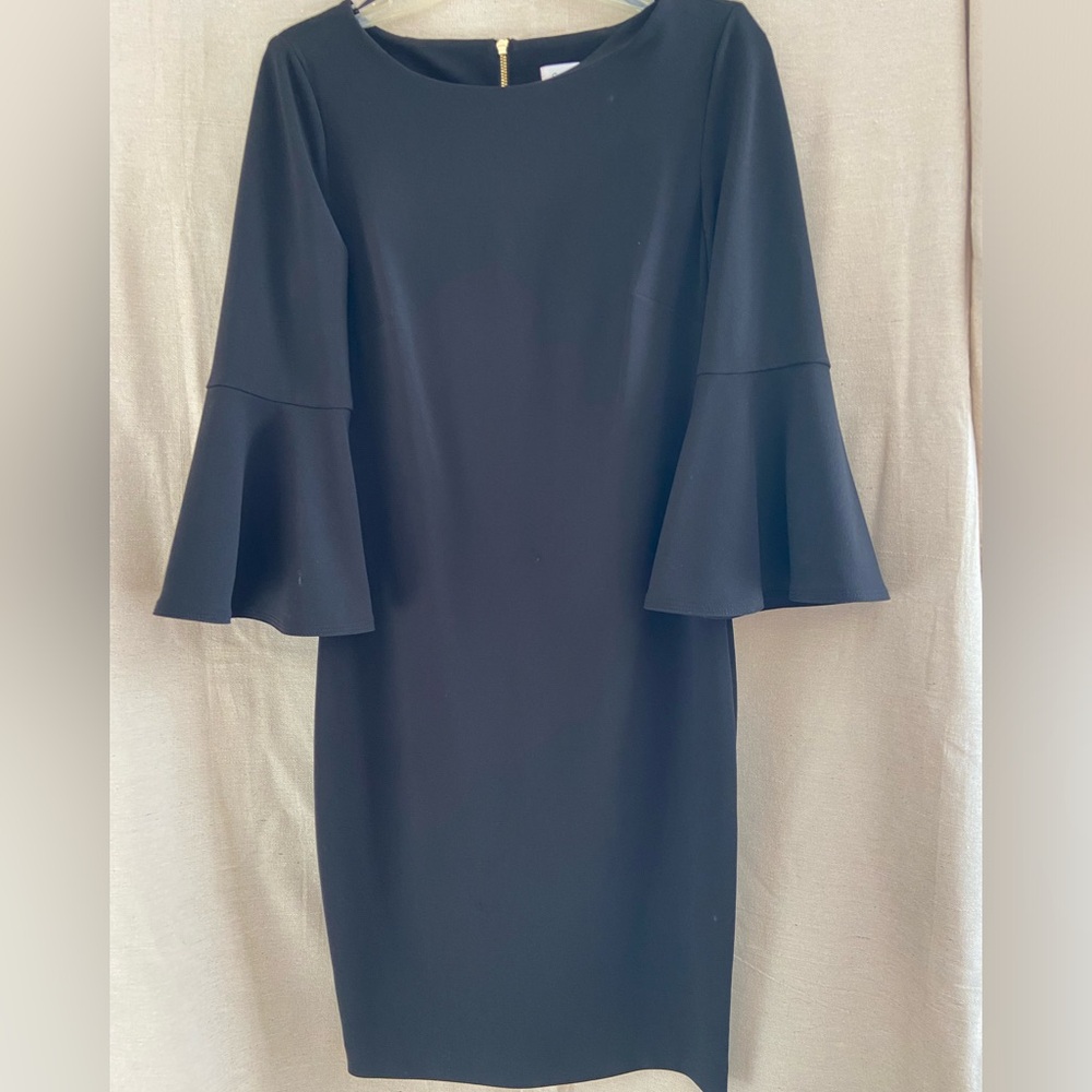 Calvin Klein long sleeve black dress ￼
